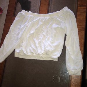 White off the shoulder top